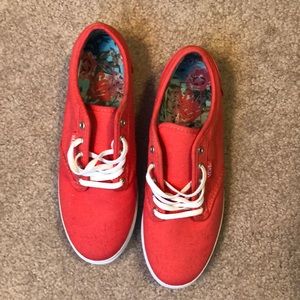 Brand New Orange /pink Vans!